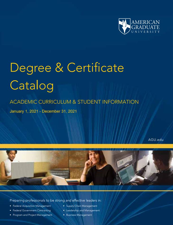 AGU Degree & Certificate Catalog